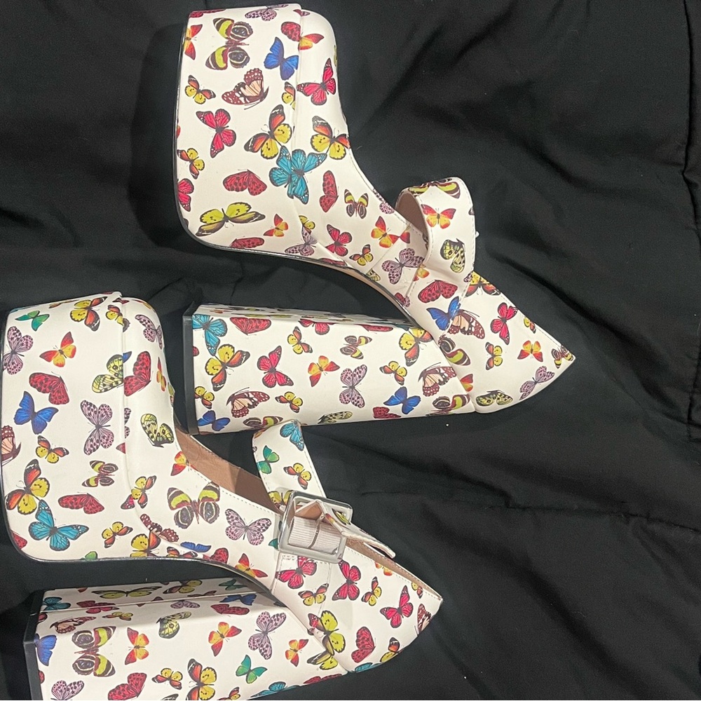 steve madden butterfly platform heels